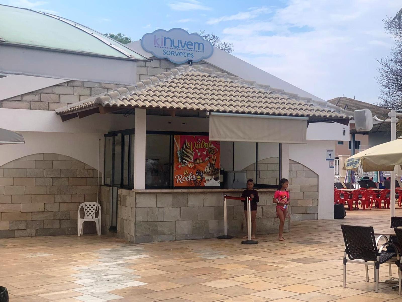 Lacqua diroma com fogão, geladeira, micro-ondas, Park aquático 24h, acomoda até 5 pessoas Caldas Novas Exterior foto